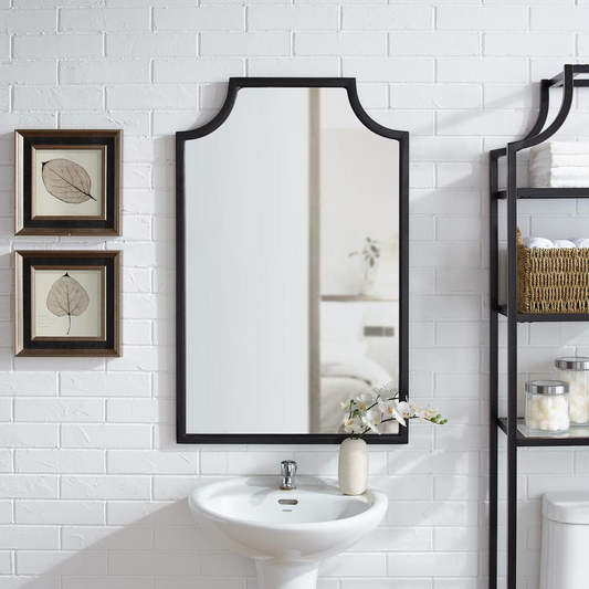 Aimee Bath Mirror - Oil Rubbed Bronze, Modern Design for Any Room