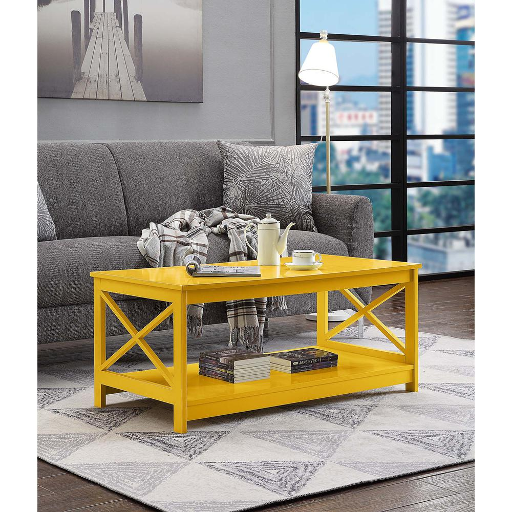 Oxford Coffee Table with Shelf - Coastal & Farmhouse Chic for Living Room