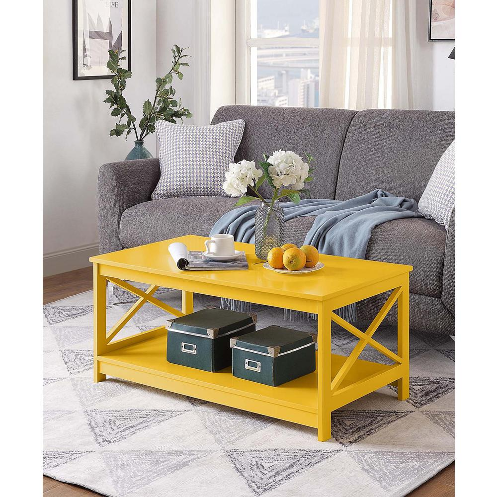 Oxford Coffee Table with Shelf - Coastal & Farmhouse Chic for Living Room