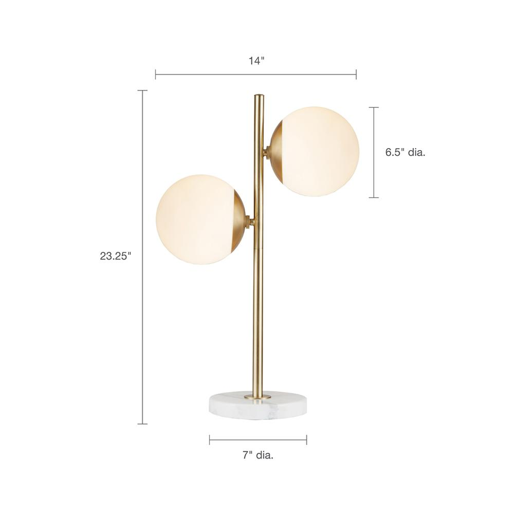 Modern Marble Base Table Lamp | Gold Finish | INK+IVY Holloway - Elevate Your Space