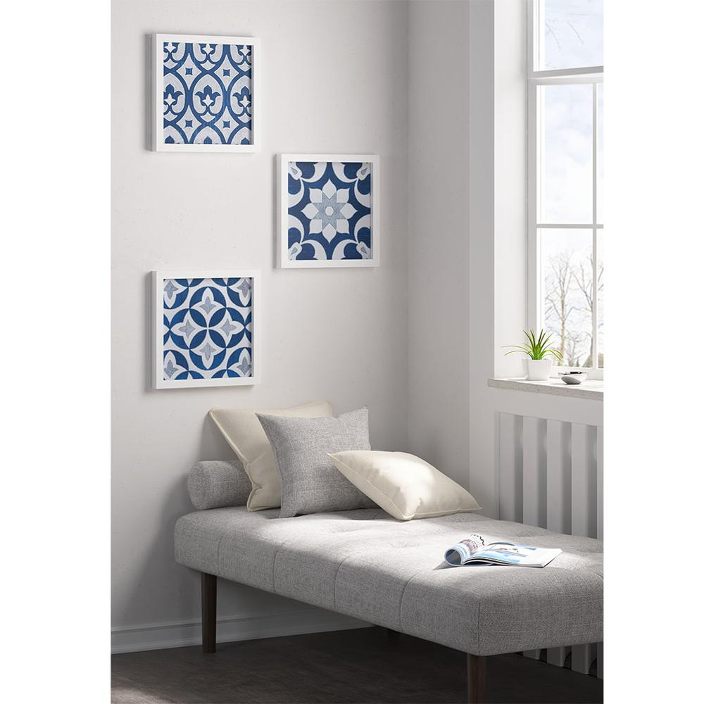 Distressed Navy Blue Medallion Wall Decor Set - 3 Pieces | Madison Park