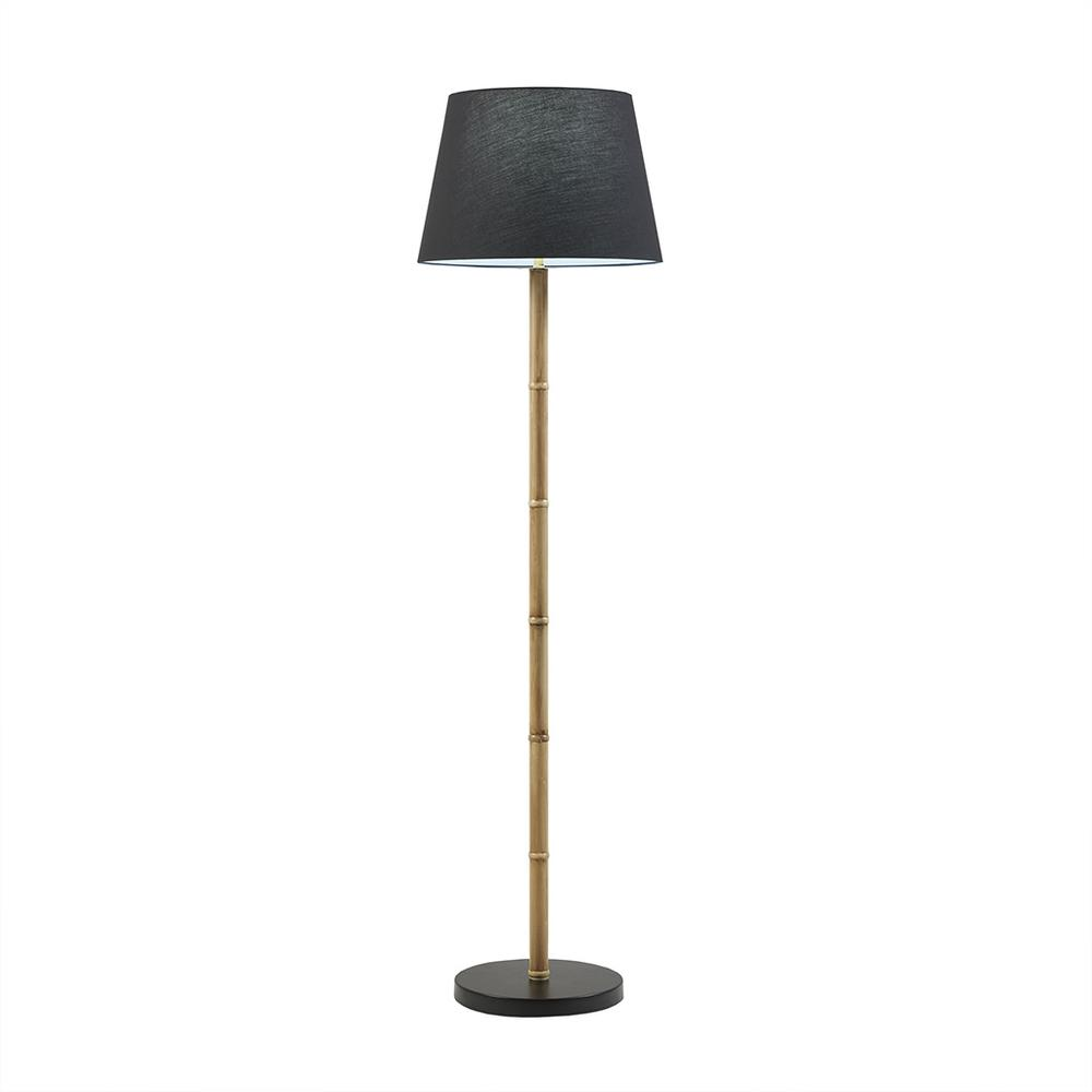 The BJÖRN Lamp - Elegant 60" Metal Bamboo Floor Lamp - Martha Stewart Lily Pond Collection