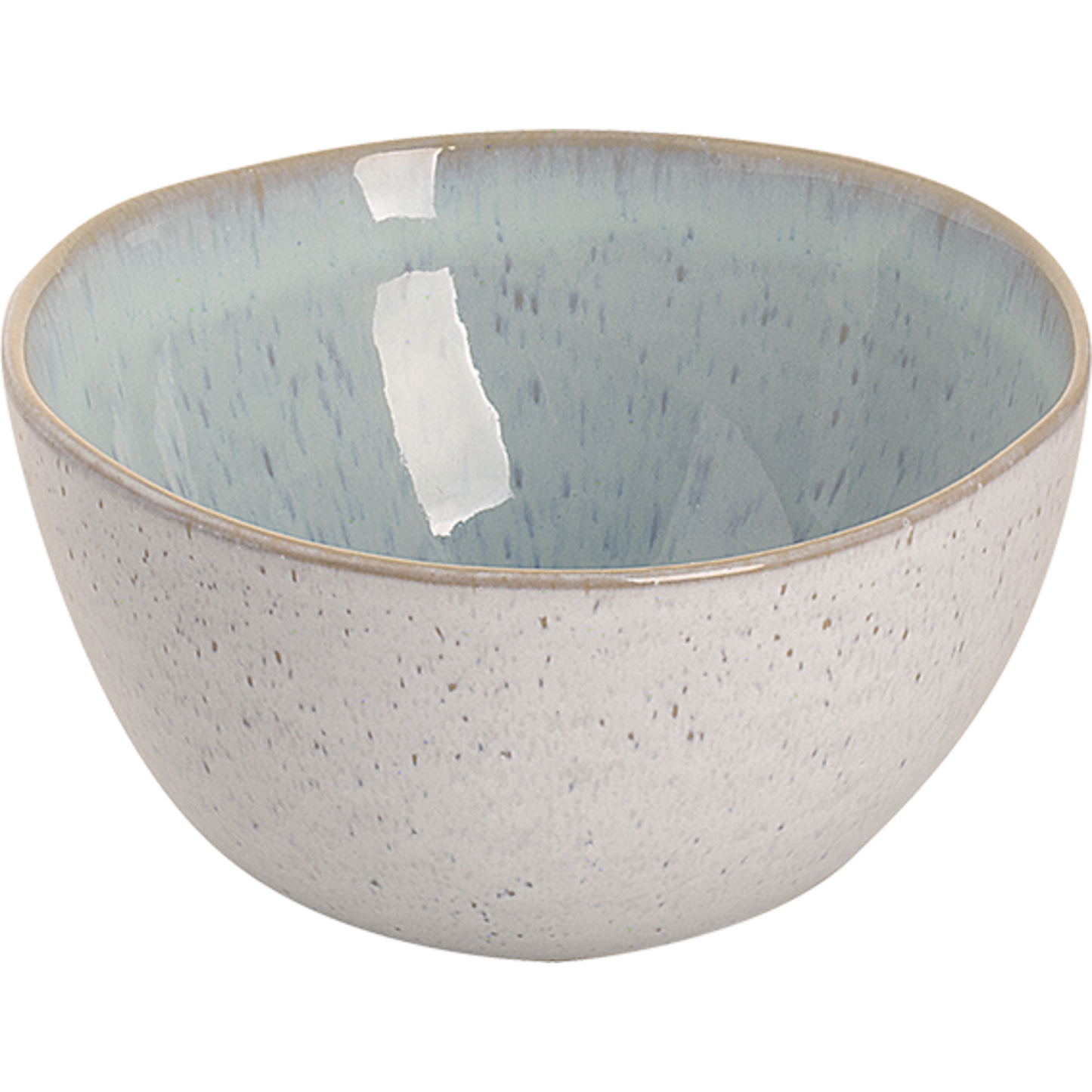 Palmer Light Blue Sea Stoneware Bowls - Set of 6, 6 Inch, 27 FL OZ - Durable & Heat-Resistant