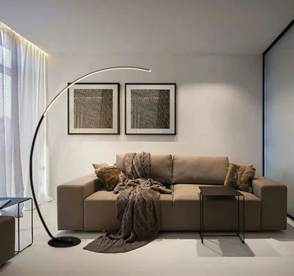 Kumo Arched LED Floor Lamp - Modern Elegance Perfect for Home & Office Spaces